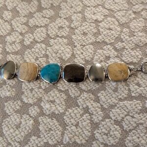 Silpada B1934 multi-gemstone toggle bracelet